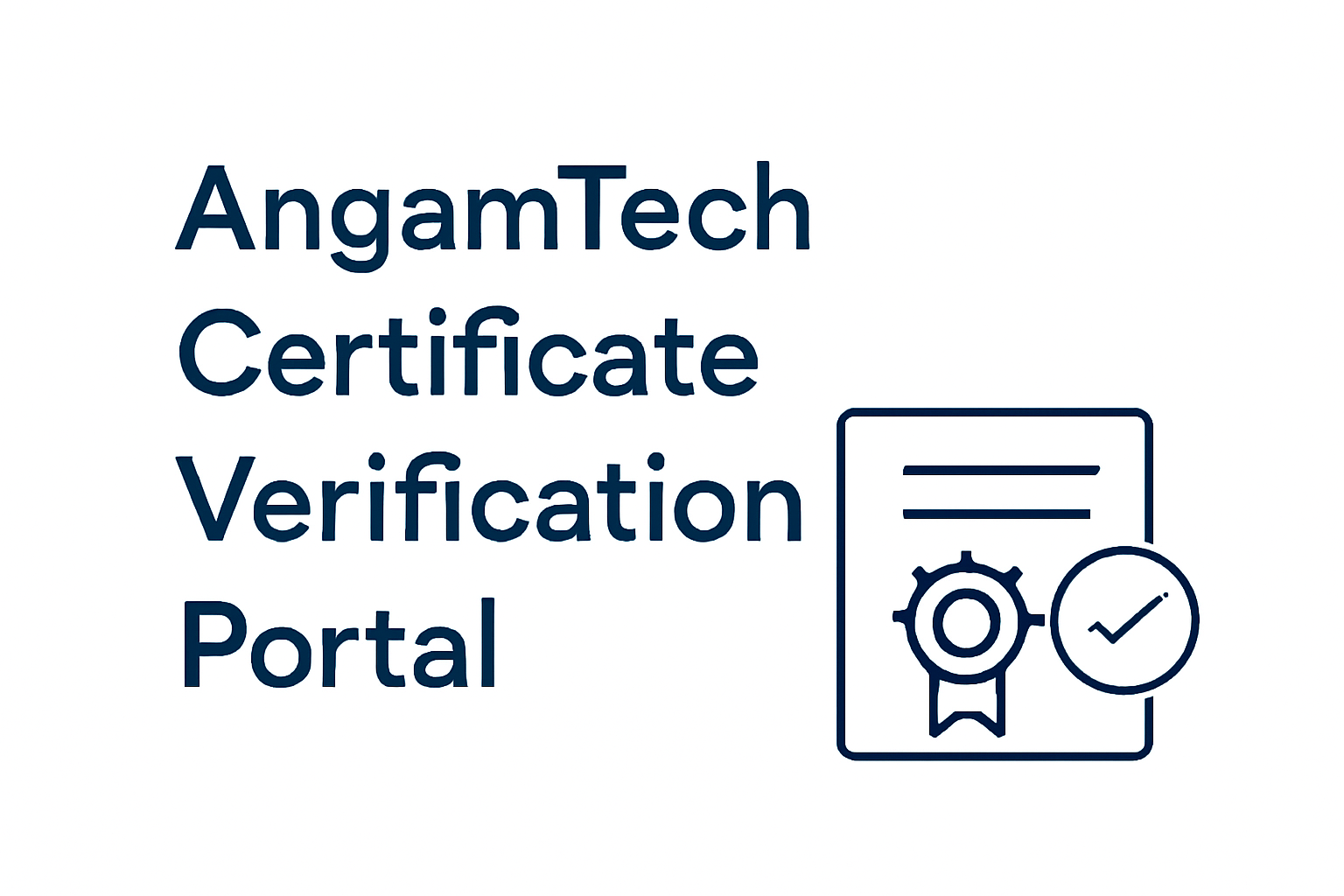 AngamTech Certificate Verification Portal